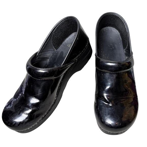 Dansko Women Professional Leather Clogs Black Dark Purple size EU 41/ US 10.5-11 - Picture 1 of 16